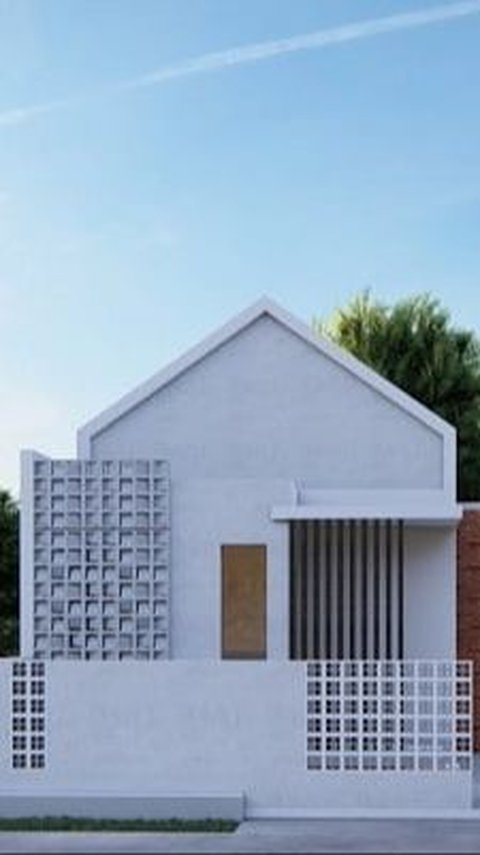 Desain Rumah 8x10 1 Lantai Minimalis dengan Roster