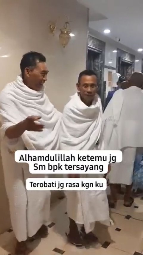 Penuh Haru, Begini Momen Pertemuan WNI di Arab Saudi dengan Ayahnya yang Sedang Menunaikan Ibadah Haji