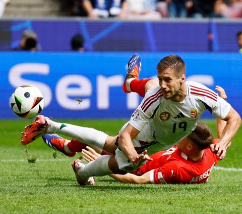 FOTO: Momen Swiss Bantai Hungaria 3-1 di Euro 2024