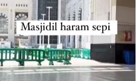 Momen Langka Masjidil Haram di Waktu Ibadah Wukuf Arafah, Sepi & Lengang Tanpa Jemaah