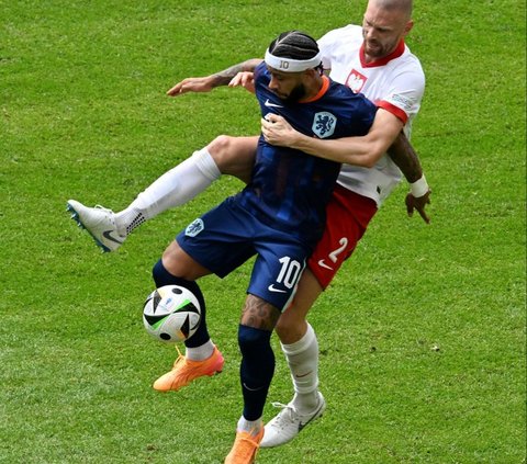 FOTO: Tekuk Polandia dengan Kemenangan Tipis, Belanda Bersiap Balas Dendam dengan Prancis