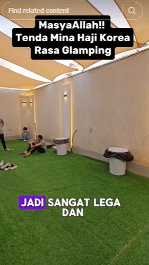 Tenda ini terlihat  bersih dan tidak sesak, para jemaah pun terlihat nyaman saat berada di tenda. <br><br>