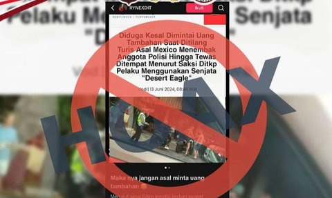 Viral WNA Mexico Tembak Polisi hingga Tewas, Ini Faktanya