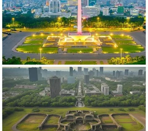 Akun Tiktok Ini Gunakan AI untuk Gambarkan Indonesia di Masa Depan, Mirip Kota Mati