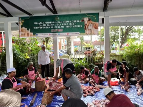 Potret Pemotongan Hewan Kurban Kejaksaan di Berbagai Daerah