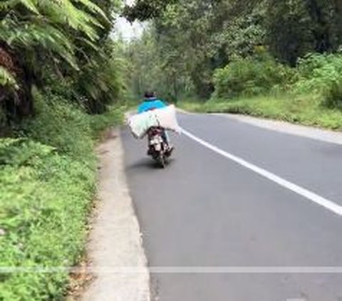 Motor harus ditahan dengan sekuat tenaga di turunan karena untungnya masih selamat saat rem blong.