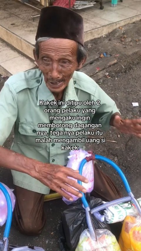 Pilu Kakek Penjual Manisan Dihipnotis Dua Orang yang Mengaku Akan Borong Dagangannya, Uang Rp600 Ribu Raib