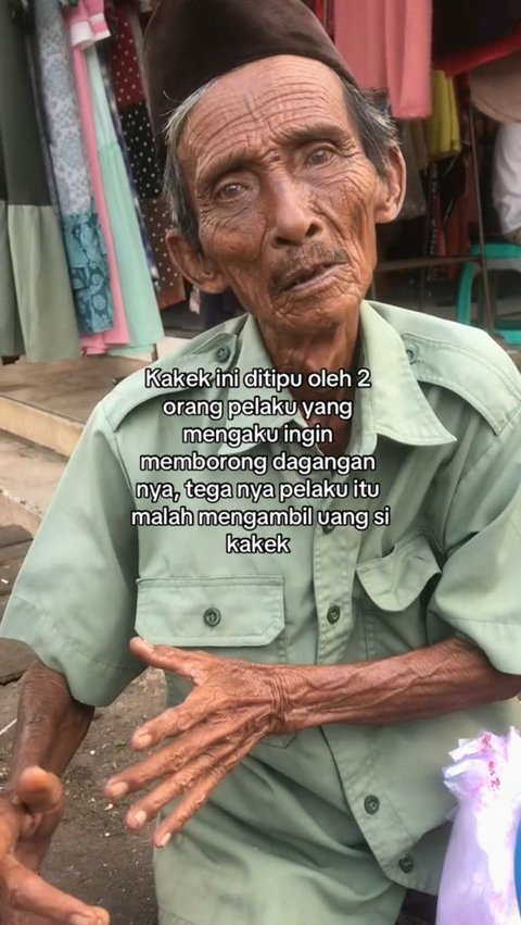 Pilu Kakek Penjual Manisan Dihipnotis Dua Orang yang Mengaku Akan Borong Dagangannya, Uang Rp600 Ribu Raib