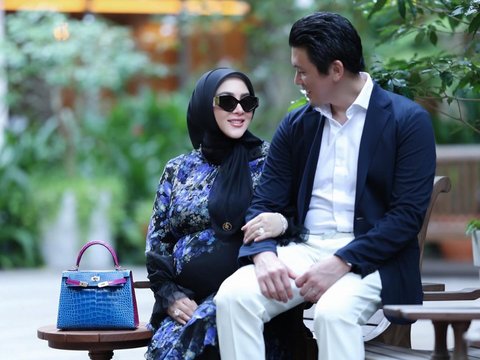 Bumil Makin Glowing, Intip Potret Syahrini dalam Pemotretan Terbaru dengan Perut Makin Membesar