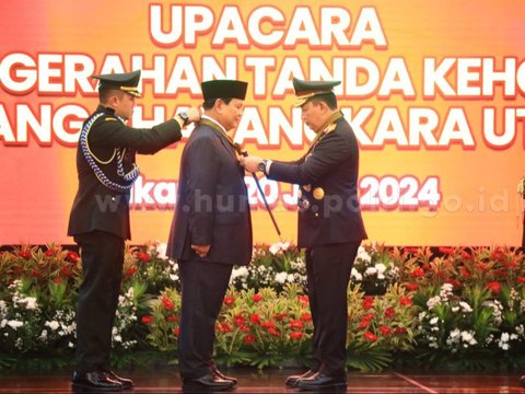 Meaning of the Bintang Bhayangkara Utama Polri Honor Badge Received by Prabowo Subianto