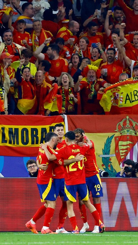 FOTO: Momen Spanyol Gilas Italia, Amankan Tiket ke 16 Besar Euro 2024