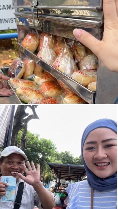 Viral Momen Wanita Borong Dagangan Penjual Roti Keliling, Aksinya Tuai Pujian<br>