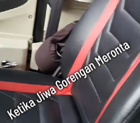 Aksi Random Sopir Truk, Langsung Lari Beli Gorengan Meskipun di Lampu Merah