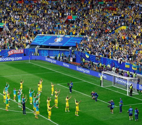 FOTO: Tumbangkan Slovakia Lewat Comeback Maut, Ukraina Jaga Peluang Lolos 16 Besar Euro 2024