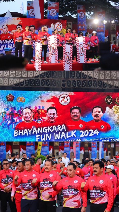 Jaksa Agung Flag Off Buka Kegiatan Jalan Santai Bhayangkara Fun Walk 2024