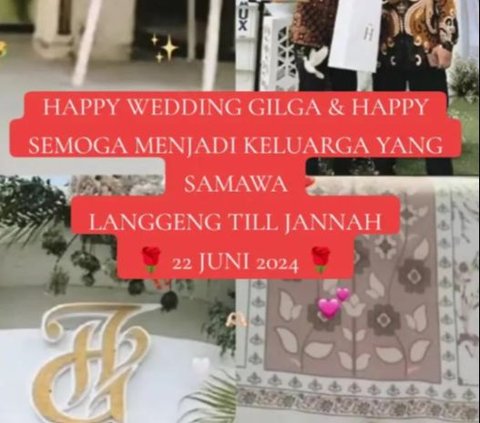 Appearing in Wedding Attire, Gilga Sahid and Happy Asmara Officially Married?