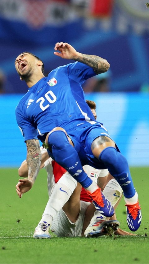 Dalam duel yang berlangsung di Red Bull Arena, Leipzig, Selasa (25/6/2024) dini hari WIB, Italia lebih dulu tertinggal dari Kroasia. Foto: Reuters