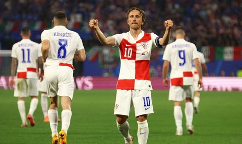 FOTO: Drama Italia vs Kroasia, Gol Menit Akhir Mattia Zaccagni Bawa Gli Azzuri ke 16 Besar Euro 2024