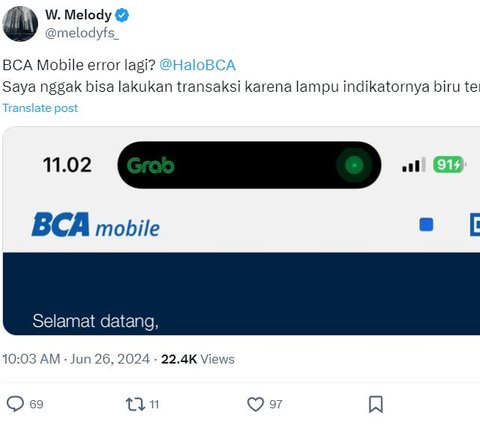M-Banking Returns Error, BCA Continues to Conduct Checks