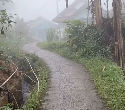 Ada Kampung Unik di Tasikmalaya, saat Hujan Rumah-Rumah Warga Tidak Terlihat