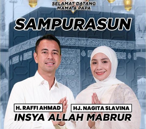 Potret Raffi Ahmad & Nagita Slavina Dihadiahi Ucapan Selamat Datang di Billboard, Ekspresi Wajah Rayyanza Jadi Perbincangan
