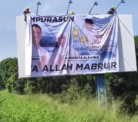 Potret Raffi Ahmad & Nagita Slavina Dihadiahi Ucapan Selamat Datang di Billboard, Ekspresi Wajah Rayyanza Jadi Perbincangan
