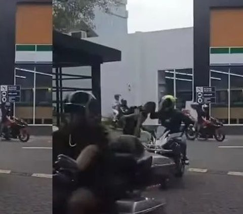 Viral Aksi Arogan Pemotor Kawasaki Ninja H2, Main Tangan ke Satpam saat Ditegur Baik-baik