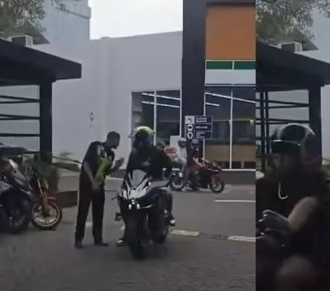 Viral Aksi Arogan Pemotor Kawasaki Ninja H2, Main Tangan ke Satpam saat Ditegur Baik-baik