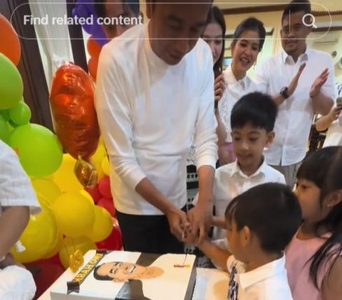 Portrait of Jokowi's Birthday Celebration Filled with Balloons Like a Kiddie Party, Anwar Usman and Nephew Also Attended
