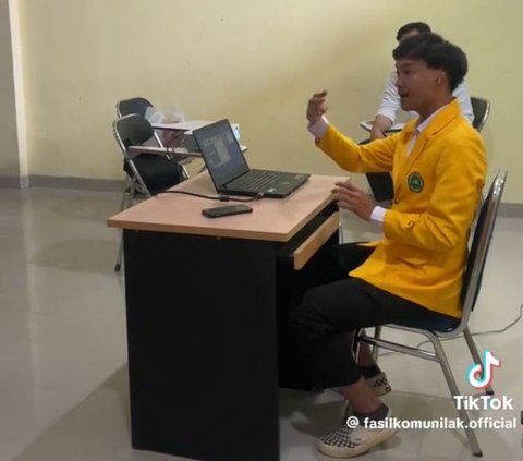 Viral Momen Seminar Mahasiswa Penyandang Disabilitas Universitas Lancang Kuning Lampung, Bikin Salut