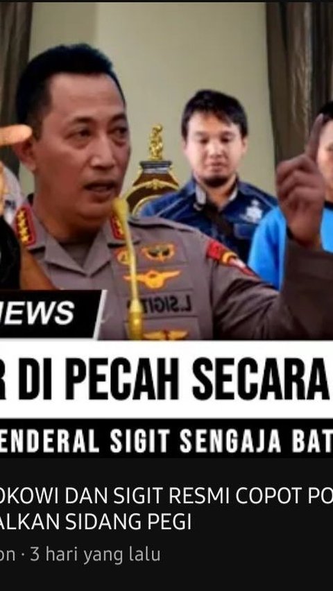 CEK FAKTA: Hoaks Presiden Jokowi dan Kapolri Copot Polda Jabar Karena Batalkan Sidang Pegi