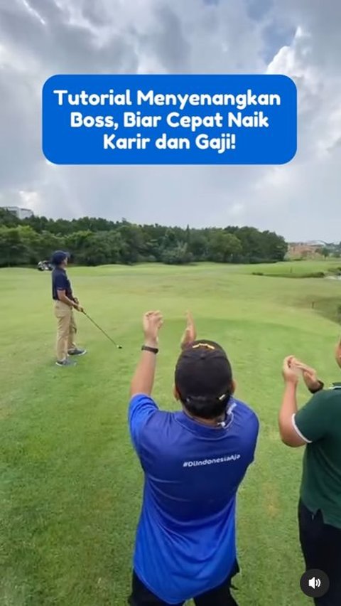 Funny Content Tips on How to Please the Boss ala Minister Sandiaga Uno on the Golf Field