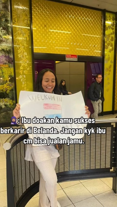 Kini Jadi Orang Sukses di Belanda, Momen Anak Penjual Jamu Jemput Ibunya di Bandara Ini Viral