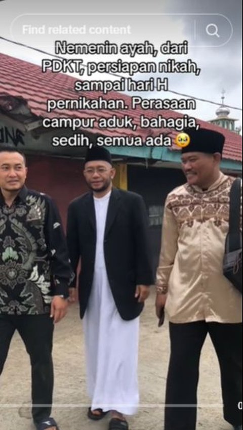 Ia bahkan rela mengantarkan sang ayah untuk melamar ibu barunya tersebut.