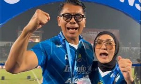 Persib Juara Liga 1, Jenderal Brimob Dijuluki 'Gajah' Sumringah Sampai Turun ke Lapangan