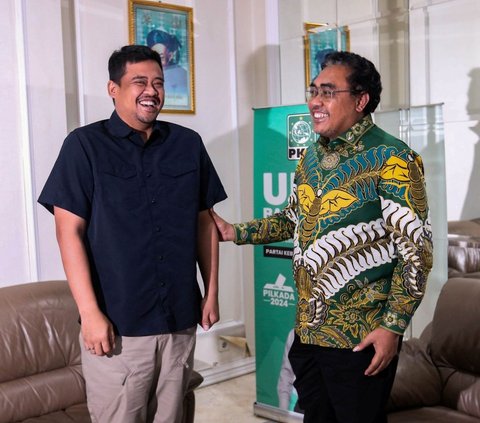 Sebelumnya, Bobby Nasution juga menyerahkan formulir pendaftaran seleksi calon gubernur Sumut kepada Partai Gerindra pada Senin malam (20 Mei 2024). Hal itu dilakukan Bobby usai ia mengumumkan afiliasinya dengan parpol pimpinan Prabowo Subianto itu. Foto: Liputan6.com / Angga Yuniar<br>