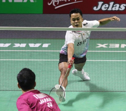 FOTO: Hasil Indonesia Open 2024: Anthony Ginting Tersingkir di Tangan Tunggal Jepang