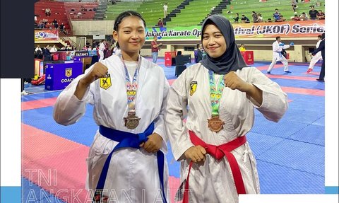 Bikin Bangga! Dua Srikandi TNI AL Tumbangkan Lawan Raih Medali di Karate Tingkat Internasional