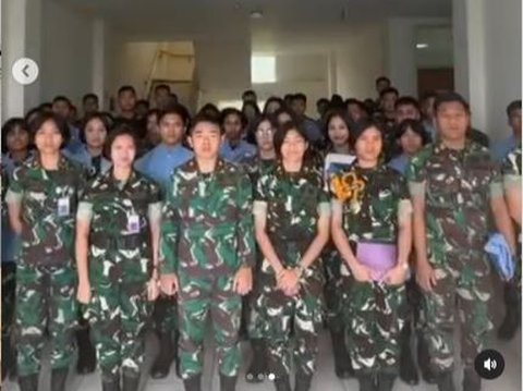 Sikap Sempurna, Kadet Mahasiswa Unhan Ucap Selamat Ultah ke Satu-satunya Wanita Bintang Dua di TNI AD