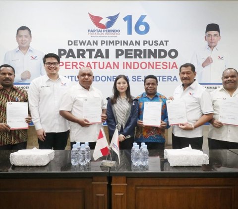 Partai Perindo resmi mendukung pasangan calon gubernur dan wakil gubernur (cagub-cawagub) Papua Pegunungan, Befa Yigibalom dan Natan Pahabol di Pilkada 2024. Foto: Istimewa<br>