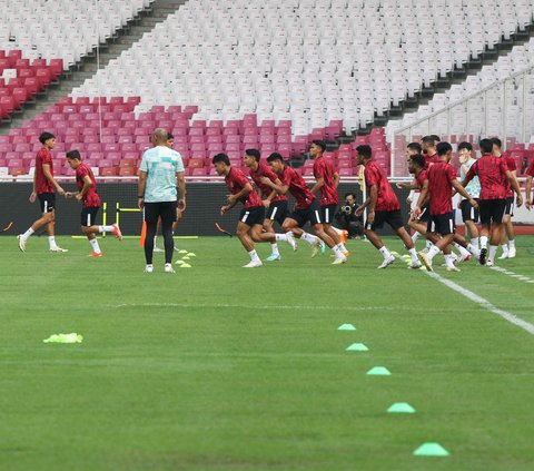 FOTO: Intip Skuad Timnas Indonesia Latihan Jelang Hadapi Irak, Ada Thom Haye hingga Calvin Verdonk