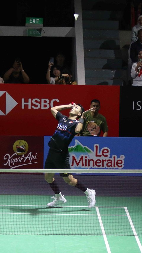 FOTO: Hasil Indonesia Open 2024: Jonatan Chirstie Tersingkir, Tunggal Putra Indonesia Habis