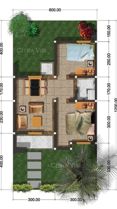 Desain Rumah Minimalis 3 Kamar Type 36