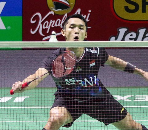 FOTO: Hasil Indonesia Open 2024: Jonatan Chirstie Tersingkir, Tunggal Putra Indonesia Habis