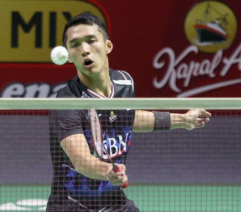 FOTO: Hasil Indonesia Open 2024: Jonatan Chirstie Tersingkir, Tunggal Putra Indonesia Habis