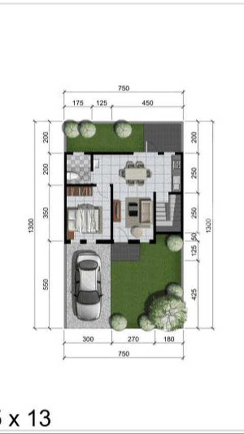 Desain Rumah Minimalis 3 Kamar 2 Lantai