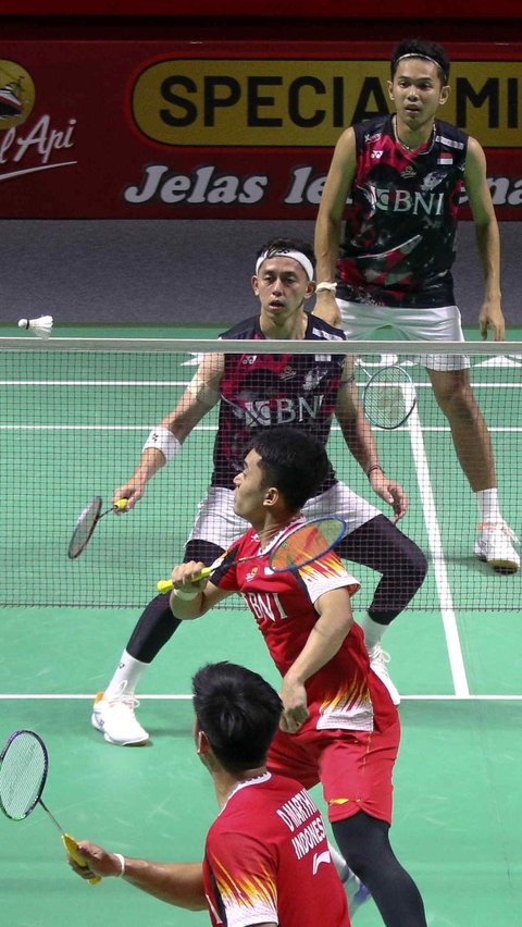 FOTO: Hasil Indonesia Open 2024: Leo/Daniel Singkirkan Fajar/Rian