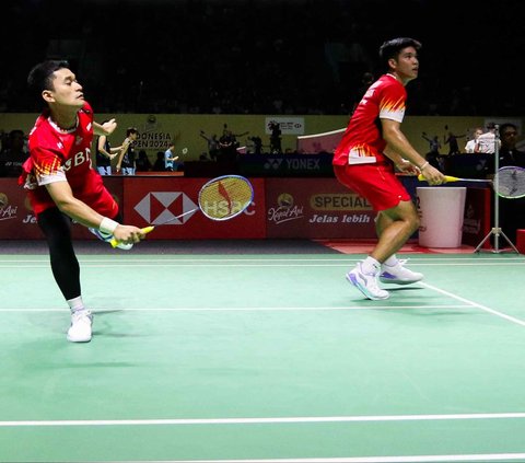 FOTO: Hasil Indonesia Open 2024: Leo/Daniel Singkirkan Fajar/Rian