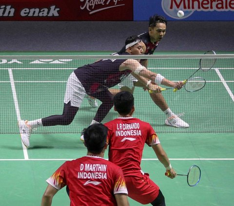 FOTO: Hasil Indonesia Open 2024: Leo/Daniel Singkirkan Fajar/Rian