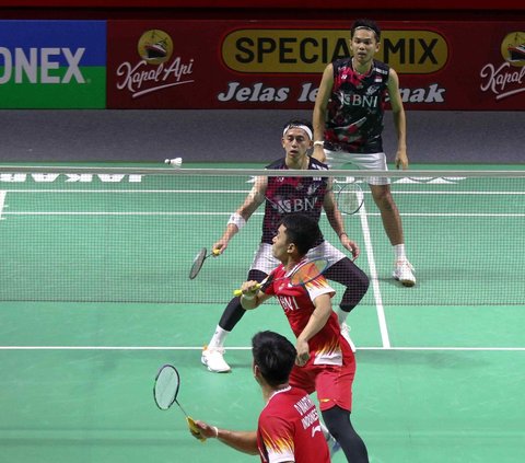 FOTO: Hasil Indonesia Open 2024: Leo/Daniel Singkirkan Fajar/Rian